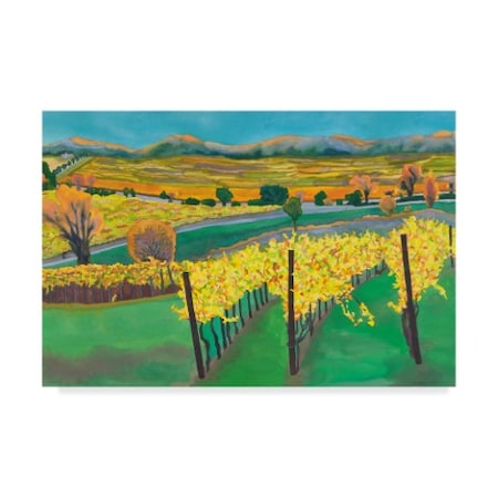 Carissa Luminess 'Autumn Vineyard' Canvas Art,12x19